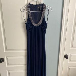 JS Boutique long navy dress, size 6